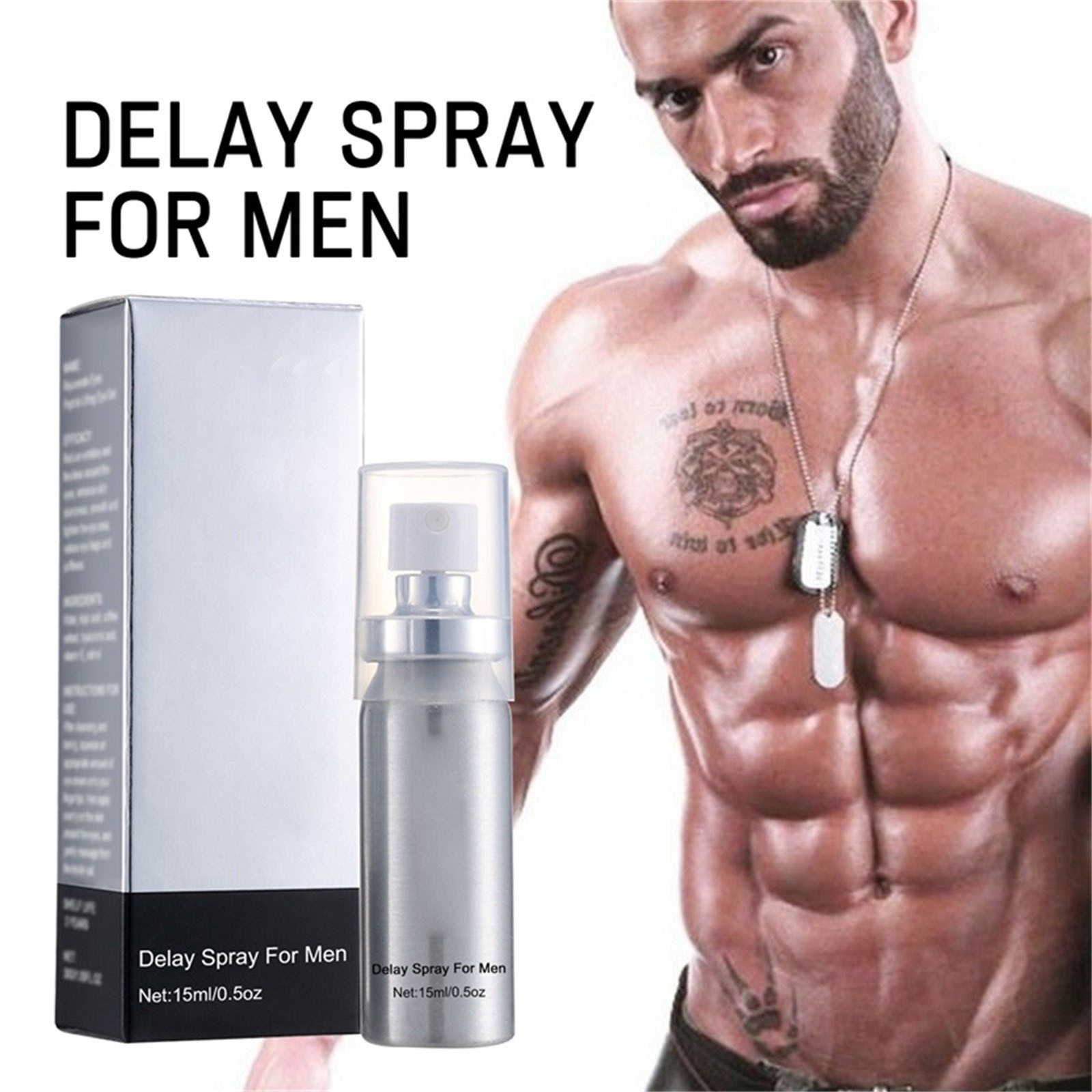Clearance \u0026 Promo, Enhance Intimacy, Long-Lasting Performance, Male Desensitizing Spray,延时持久,控时神器,15ML, Intimate Lubricant, Bedtime Solution Popular Picks | Plastic, Grey, Acppild